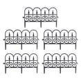 thumbnail image 1 of Sugeryy Garden Fence Dog Barrier Tall Black Yard Folding Border Panel Outdoor Patio Lawn Bed Edge Strong Stakes Metal Landscape, 1 of 5