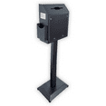 thumbnail image 1 of Suggestion Box with Stand, Floor Standing Offering Box, Metal Locking Ballot Collection Safe Box for Voting, Charity, Donation, Church, Election, Hospital Feedback, and Car Rental Key Return, Black, 1 of 11