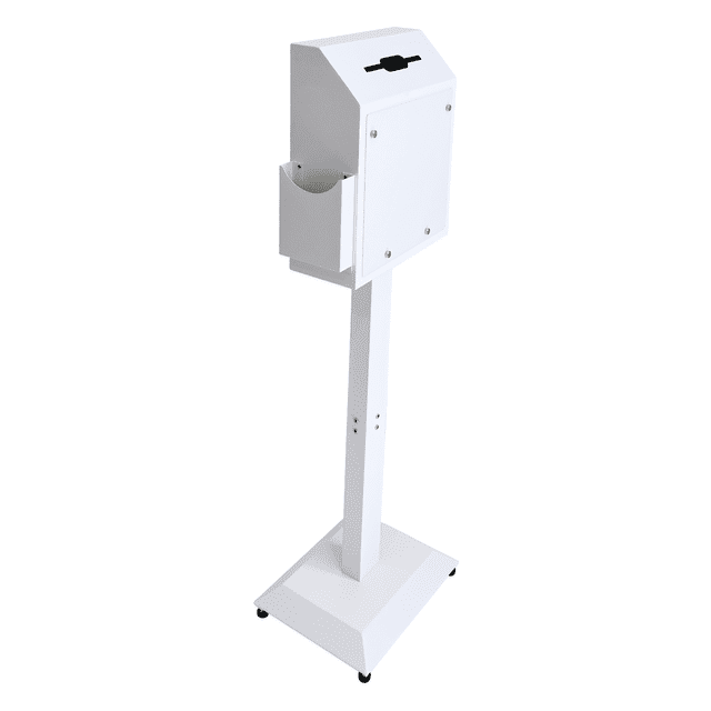 Suggestion and Offering Box with Stand, Floor Standing Metal Safe with ...