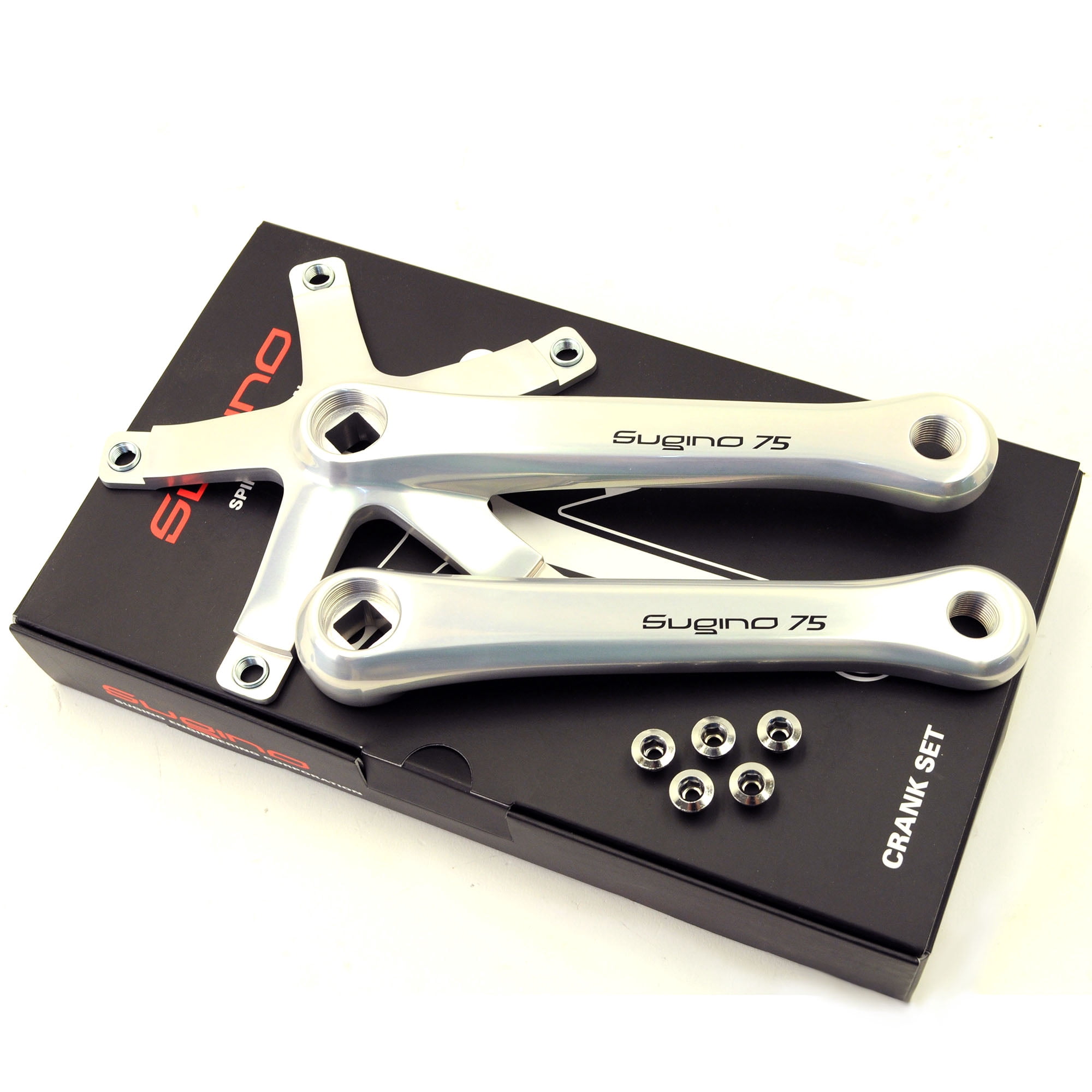 Sugino SG75-144 Crankarm Set // 165mm // Square Taper // Silver 