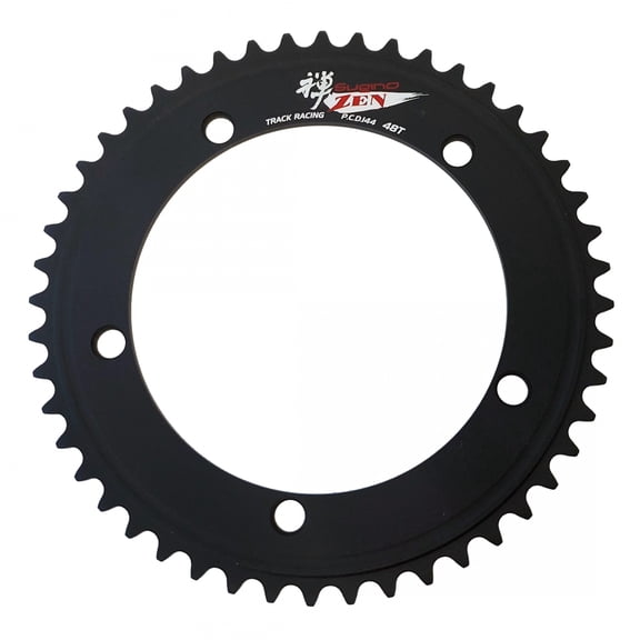 Sugino Zen Chainring 48t 144 BCD 5-Bolt Aluminum Black MTB Road Hybrid