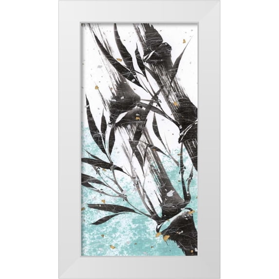 Sugita, Katsumi 9x14 White Modern Wood Framed Museum Art Print Titled - Kyotos Garden II