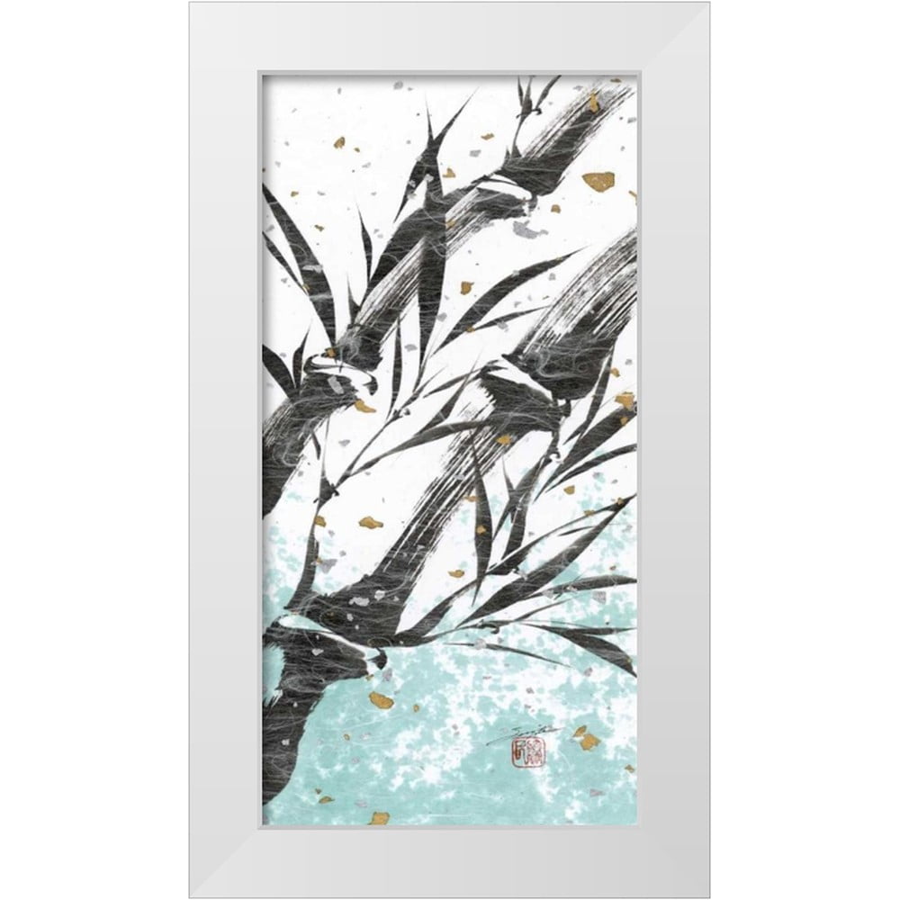 K. Terashima 木版画 「府内城」フレーム付き Sugita, Katsumi 9x14 White Modern Wood Framed Museum Art Print