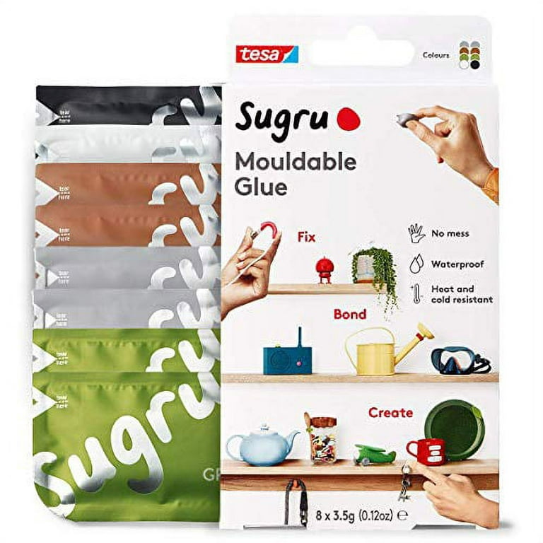 Sugru Moldable Multi-Purpose Glue (16-Pack/Black & White)