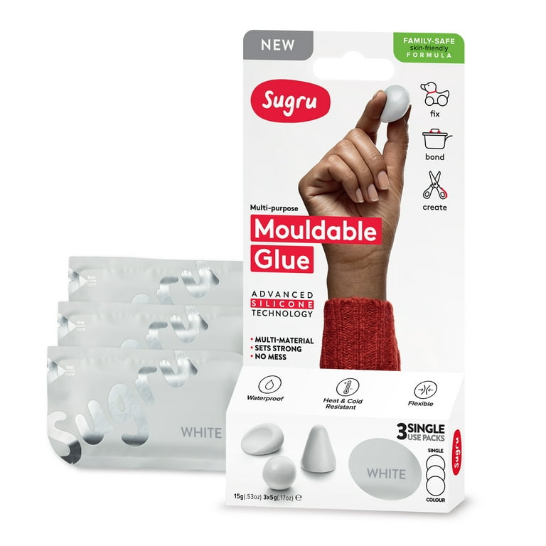 Sugru Fixing Mouldable Glue - All-Purpose - White 8-Pack - Micro