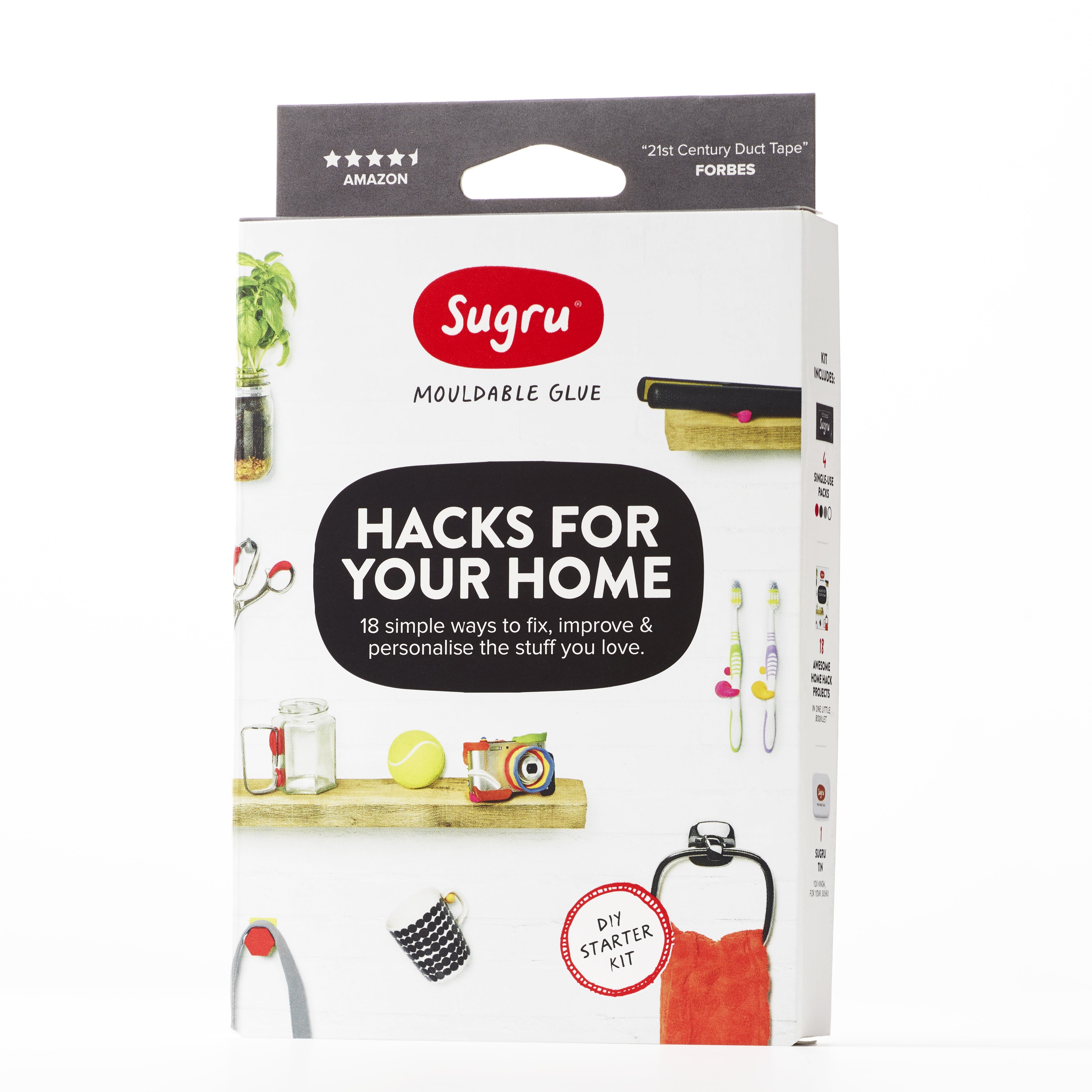 Sugru Mouldable Glue - Original Formula - Hacks for your Home Kit 