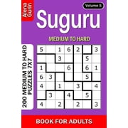 Suguru puzzle book for Adults 200 Medium to Hard Puzzles 7x7 Volume 5 Paperback