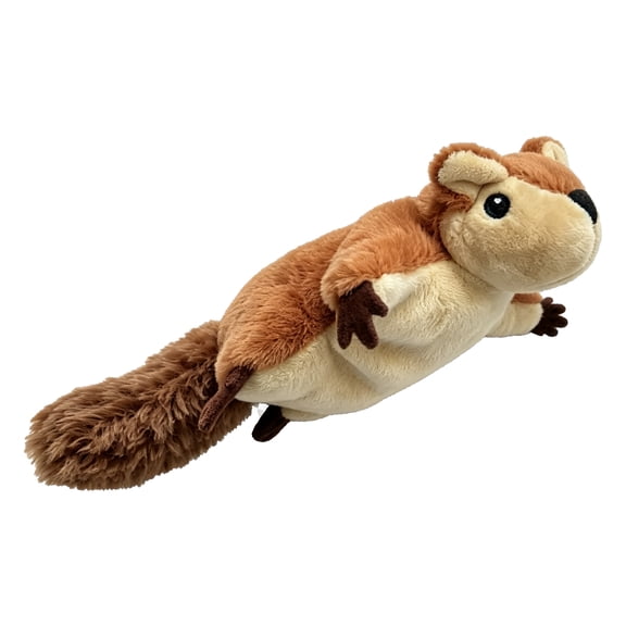 Suhaco Electric Realistic Squirrel Cat Toy, Flapping Wing Interactive Cat Toy with Simulated Animal Sound, USB Rechargeable Catnip Plush Toy with Soft Flannel Material for Indoor Cats