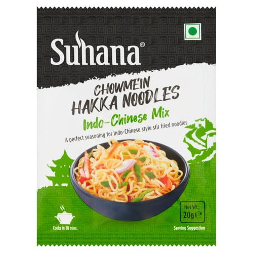 Suhana Chow Mein Indo-Chinese Spice Mix for Noodles 20g, British Import (Pack of 2)