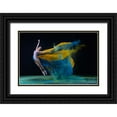 thumbnail image 1 of Suhardjo, Lisdiyanto 18x13 Black Ornate Wood Framed with Double Matting Museum Art Print Titled - Ballerina Jade With Colourful Cloth, 1 of 4
