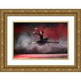 thumbnail image 1 of Suhardjo, Lisdiyanto 32x23 Gold Ornate Wood Framed with Double Matting Museum Art Print Titled - Ballerina Red N White, 1 of 4