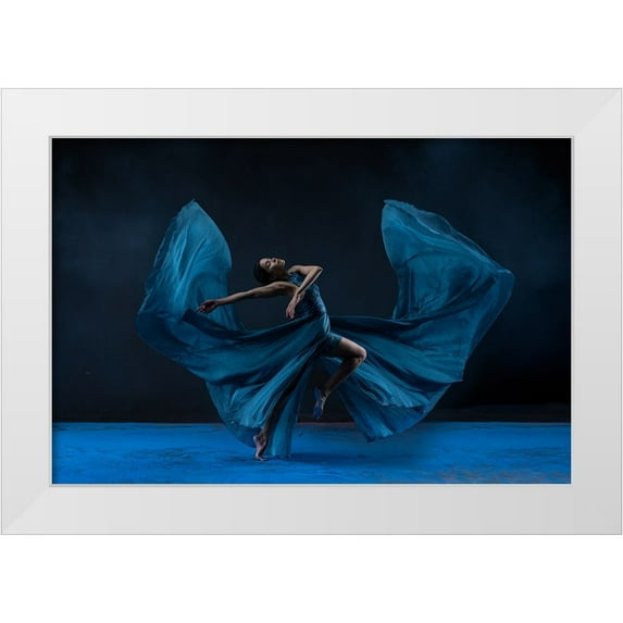 Suhardjo, Lisdiyanto 32x23 White Modern Wood Framed Museum Art Print Titled - Butterfly Wardrobe