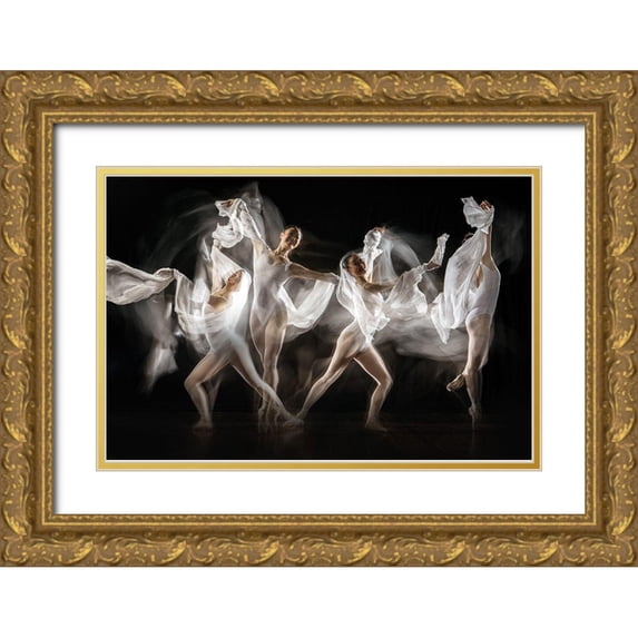 Suherman, Martha 14x11 Gold Ornate Wood Framed with Double Matting Museum Art Print Titled - Untitled
