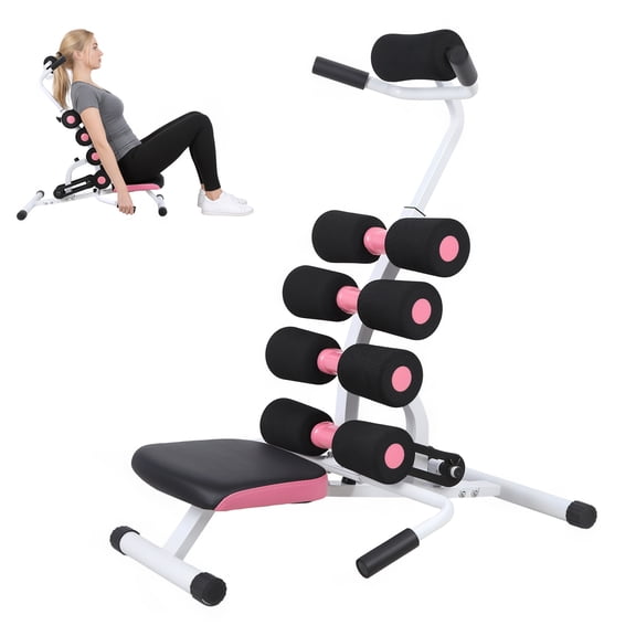 Suhire Mini Inversion Table with Adjustable Back Support, Portable Lumbar Decompression Table, Heavy Duty Steel Frame Back Stretcher, 350 lbs Capacity