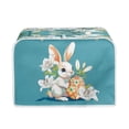 thumbnail image 1 of Suhoaziia 2 Slice Toaster Covers for Kitchen Toaster Appliance Dust Cover Protector Dirty Proof Kitchen Appliances Cover Rabbit Painted Eggshell Wide Slot Breadmaker Cover, 1 of 6