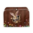 thumbnail image 1 of Suhoaziia 4 Slice Toaster Cover White Case Protector Toaster Covers Washable Easter Rabbit Kitchen Appliance Cover Kitchen Appliance Oil-Proof Anti-Fingerprint Protector Cover, 1 of 6