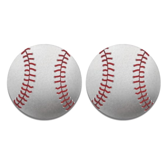 Suhoaziia Baseball Car Cupholder Coasters Christmas Cup Holders Table Coasters Keep Your Car Clean and Dry,Durable Water Absorbent Cup Mat Decoration