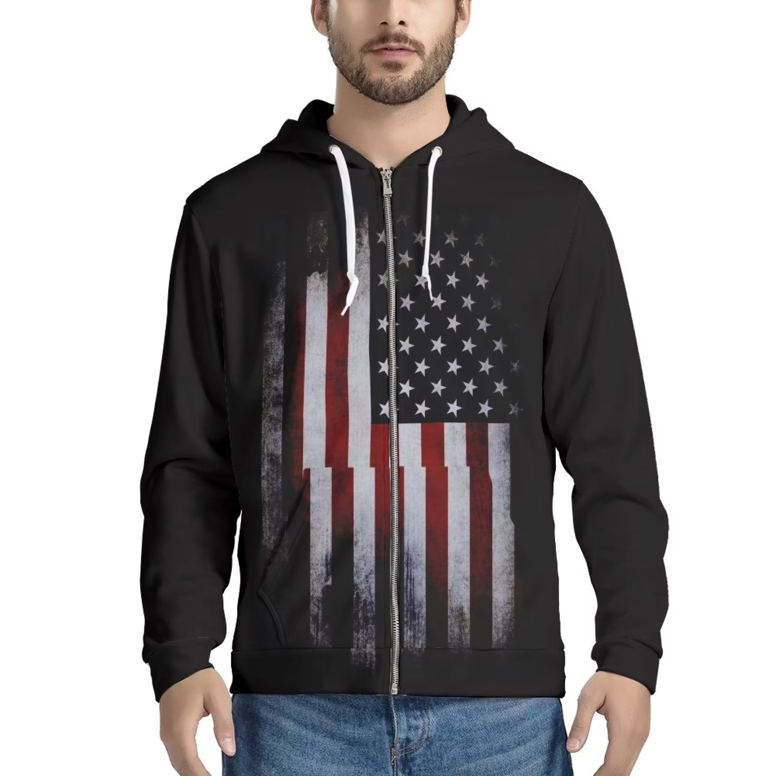 Black zip cheap up jumper