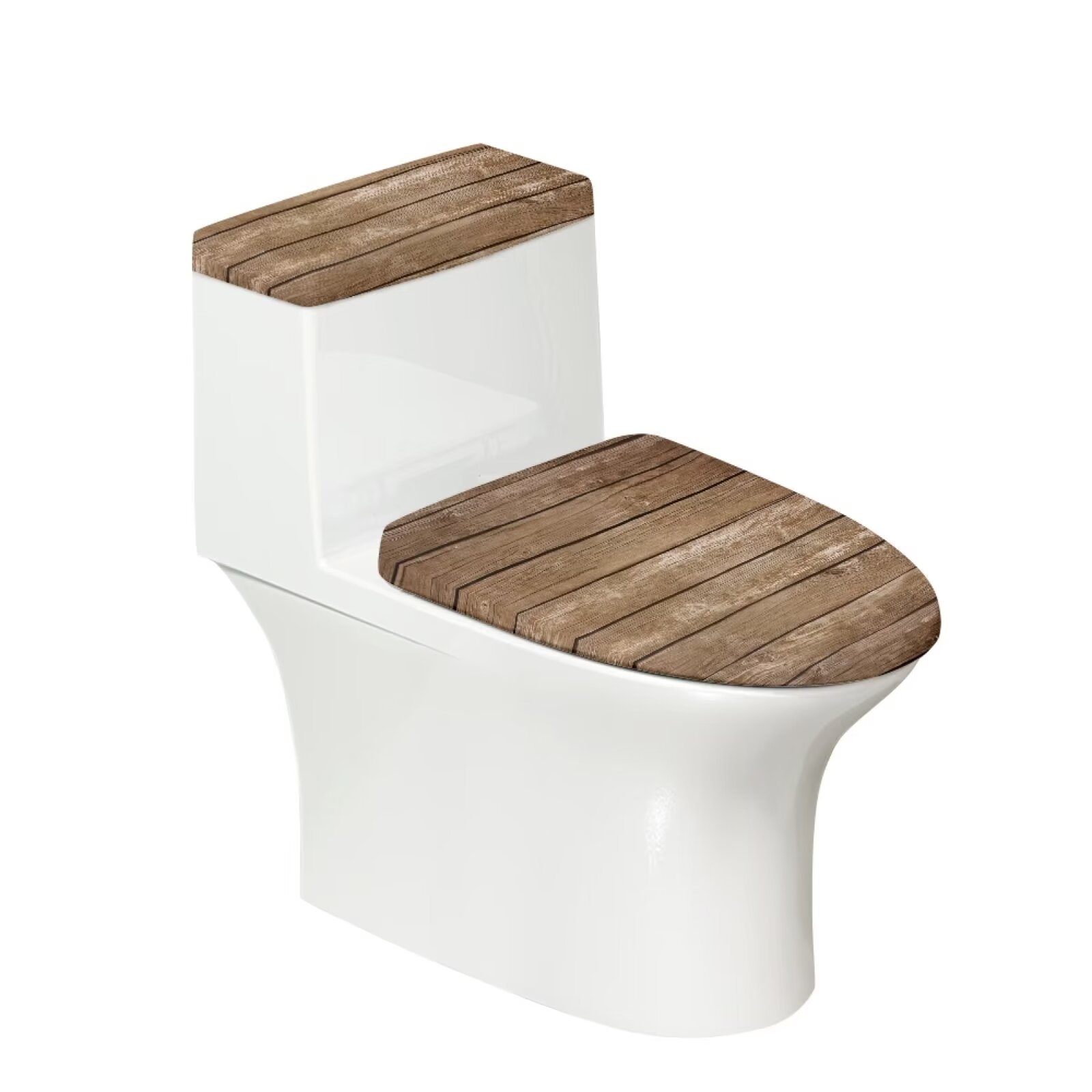 Suhoaziia Board Toilet Top Cover Tank Lid Fits Most Size Toilet Lids Standard Universal Fit Dust