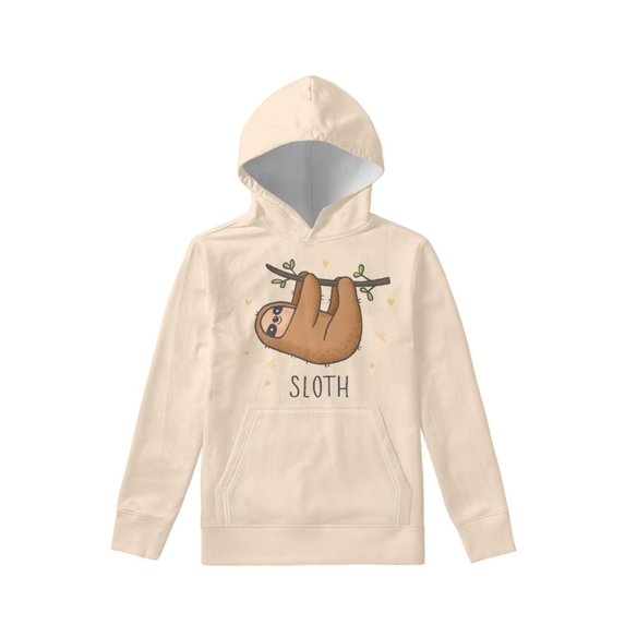 Suhoaziia Cute Hoodies Kawaii for Teen Girls 14-16 Off-White Cartoon Sloth Graphic Sweatshirt Fall Outdoor Activities Tops