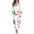 thumbnail image 1 of Suhoaziia Pajama Sets for Women Soft 3XL Size O Neck Pajama Two Piece Sleep Indoor Lounge Wear,Christmas Tree Reindeer Softness Clothes with Pockets Home Life Outfits, 1 of 5