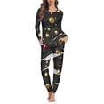 thumbnail image 1 of Suhoaziia Pajamas for Women Set Plus Size 6XL Crew Neck Outfits 2-Pieces PJ,Christmas Balls Indoor Home Life Stylish Sleepwear Snug-Fit Fall Christmas Clothing, 1 of 5