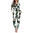 thumbnail image 1 of Suhoaziia Rabbit Print Women Pajama Sets Pants Daily Wear Breathable Comfortable Lounge Wear,Easter Lightweight Long Pajama Pant Print Graphic Fall Clothing Size 6XL, 1 of 4