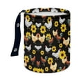 thumbnail image 1 of Suhoaziia Rooster Sunflower Car Garbage Can for Back Seat Waterproof Compact Hanging Waster Basket Bin for Vehicle Front Seat,Interior Car Organizer Accessories, 1 of 6