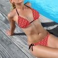 thumbnail image 1 of Suhoaziia Women Tankini Swimsuits Red Love heart 2 Piece Comfortable Low Waisted Bikini Underwear,Sporty Light & Soft Ruched Ruffle Bikini Sets Bathing Suits Size XL, 1 of 6