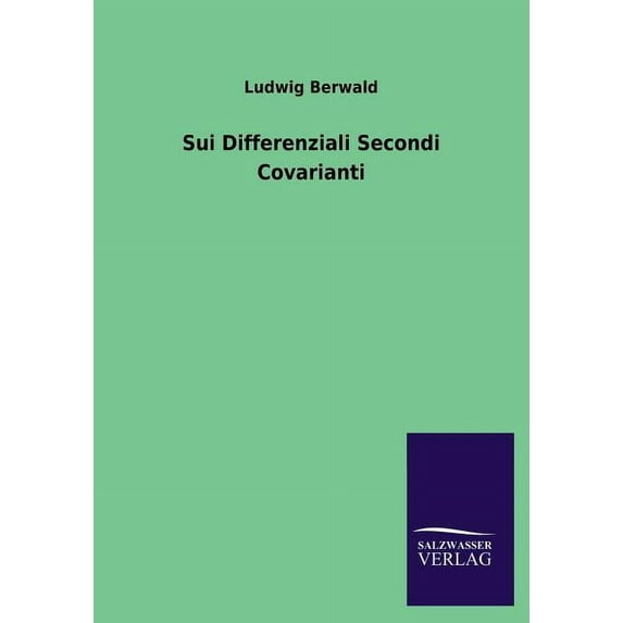 Sui Differenziali Secondi Covarianti (Paperback)