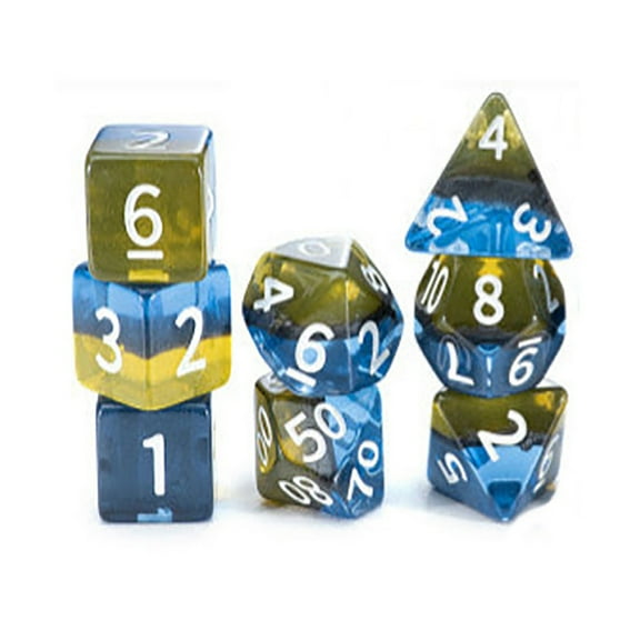 Sui Generis Dice - Rainbow! - 7 Piece Dice Set, Gate Keeper Games