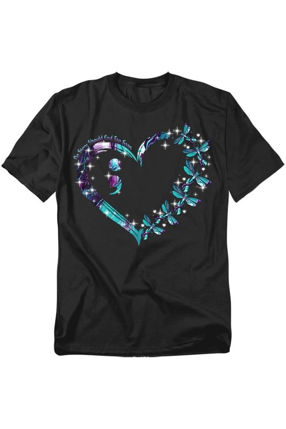 Suicide Awareness Dragonfly Unisex Graphic Tee For Men & Women