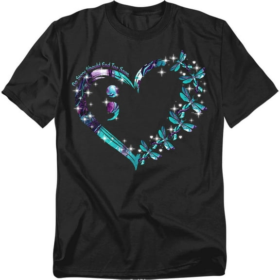 Suicide Awareness Dragonfly Unisex Graphic Tee For Men & Women