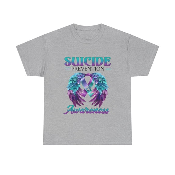 Suicide Awareness Shirt, Wings Ribbon Suicide Prevention Shirt ID-0628-WUWJ