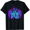 thumbnail image 1 of Suicide Awareness Wings Angel Ribbon Happy Support Graphic T-Shirt, 1 of 3