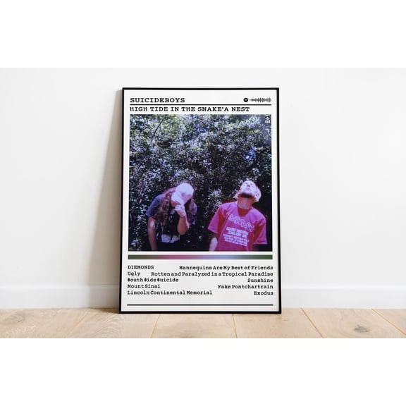 Suicide Boys, High Tide In The Snake'S Nest, Album Cover Prints, Wall Decor S, Rap Music #455, Unframed Poster Size 12x18