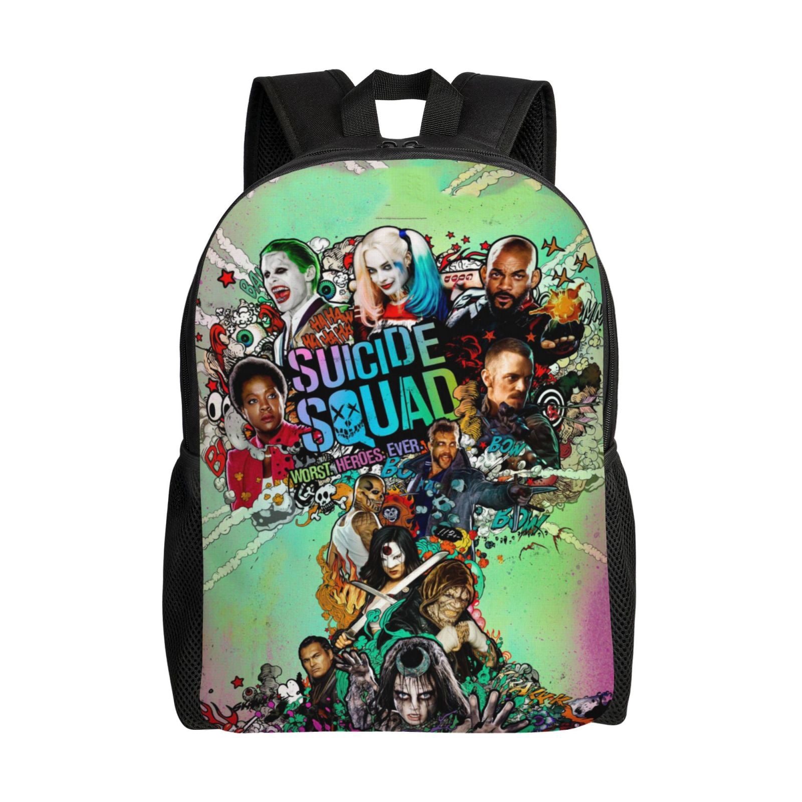 Suicide Squad Harley Quinn Bookbag!! (NWT) Suicide Harley Quinn Squad Backpack Lightweight Unisex Basic  main image 3