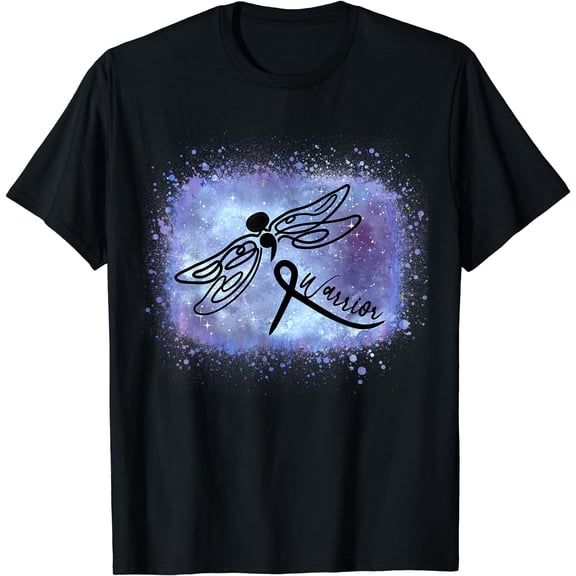 Suicide Prevention Awareness Dragonfly Warrior Semicolon T-Shirt