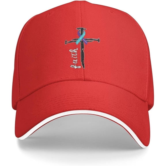 Suicide Prevention Awareness Faith Jesus Nail Cross Baseball Cap