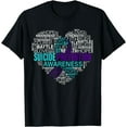 thumbnail image 1 of Suicide Prevention Awareness Fight Hope Strong Warriors T-Shirt, 1 of 4
