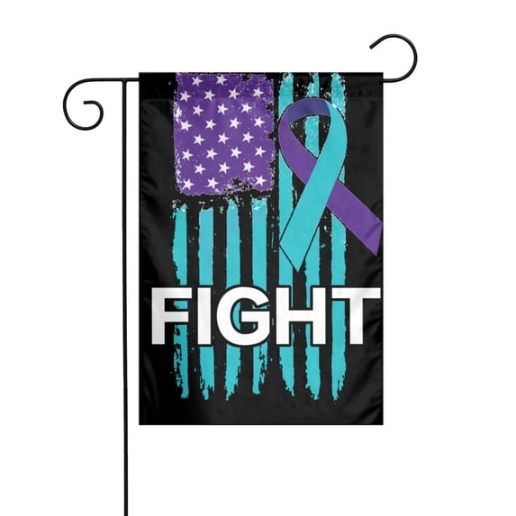 Suicide Prevention Awareness Garden Flag Decoration Yard Farmhouse Double Sided Holiday Party Outdoor Camping Decor Flags 12x18in