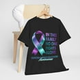 thumbnail image 1 of Suicide Prevention Awareness Month Teal Ribbon T-Shirt ID-0628-DUXW, 1 of 7
