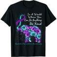 thumbnail image 1 of Suicide Prevention Awareness Sunflower Elephant Be Kind T-Shirt, 1 of 4