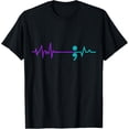 thumbnail image 1 of Suicide Prevention Shirt Awareness Semicolon Stay T-Shirt, 1 of 4