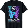 thumbnail image 1 of Suicide Prevention Shirt Suicide Awareness Ribbon Support T-Shirt, 1 of 4