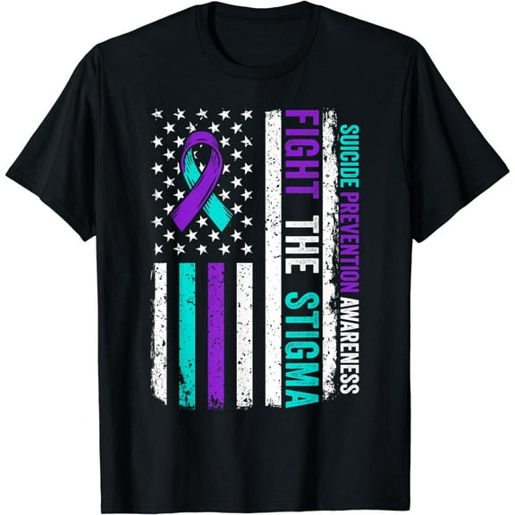 Suicide Prevention Support Fight Stigma Suicide Awareness T-Shirt
