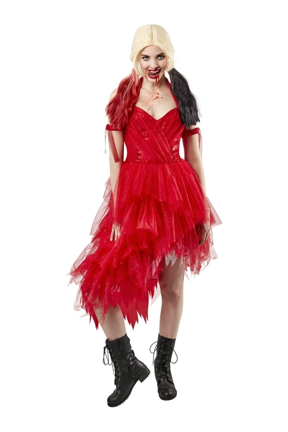 Suicide Squad 2021 Harley Quinn Dress Costume for Adults by Rubies, Women's Small