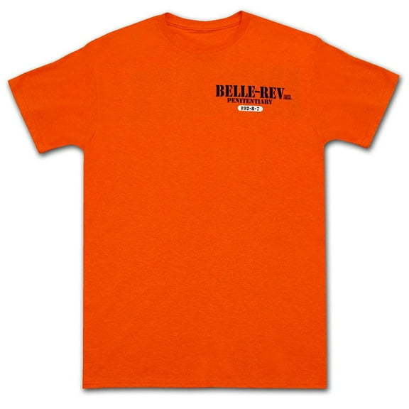 Suicide Squad Belle-Rev Inmate Penitentiary Adult Orange T-Shirt
