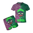 thumbnail image 1 of Suicide Squad Boys 2-Piece Swimsuit Set, Short Sleeve Rash Guard & Swim Trunks, 1 of 7