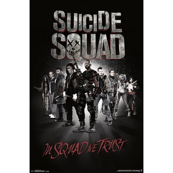 Suicide Squad - Group Poster and Poster Mount Bundle